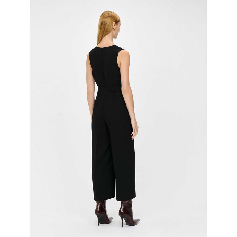 Veronika Maine Double Weave Button Front Jumpsuit image number 1